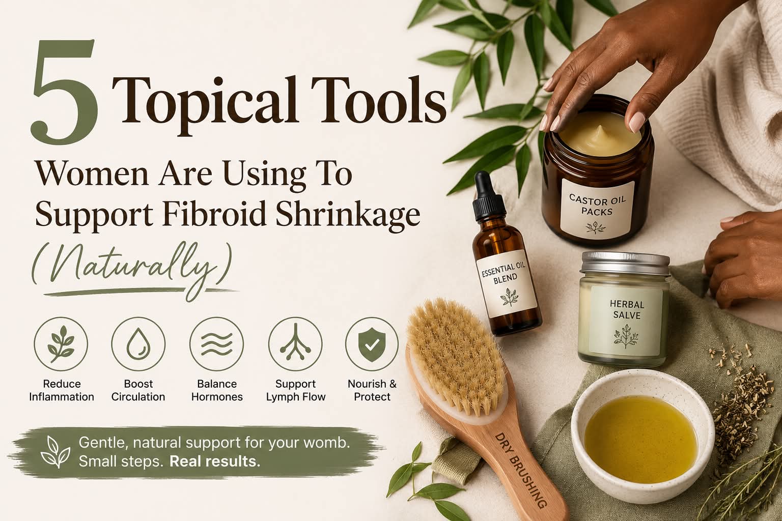 Read more about: 5 Topical Tools Women Are Using To Support Fibroid Shrinkage (Naturally)