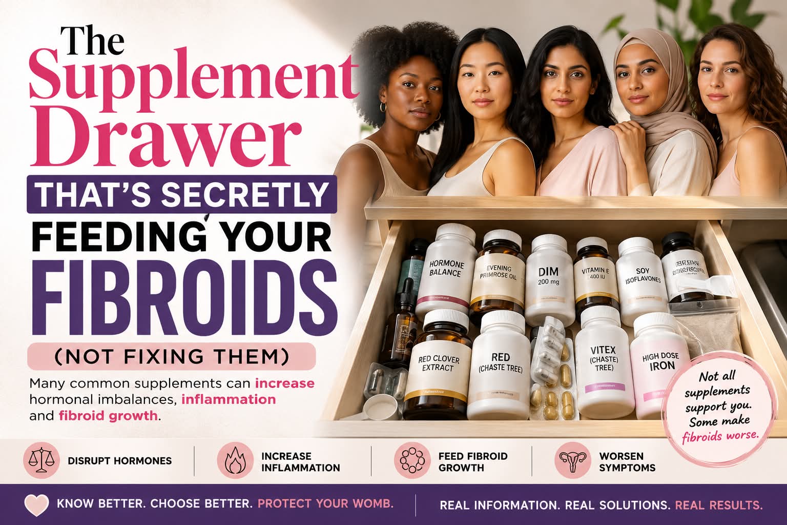 Read more about: The Supplement Drawer That's Secretly Feeding Your Fibroids (Not Fixing Them)